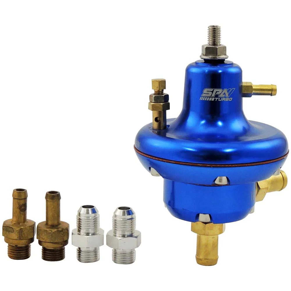 SPA TURBO 10-100 PSI Billet adjustable FMU - Blue - Image 2