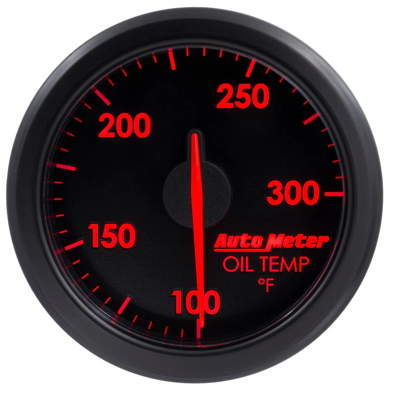 2-1/16" OIL TEMP, 100-300 °F, AIR-CORE, AIRDRIVE, BLACK - Image 2