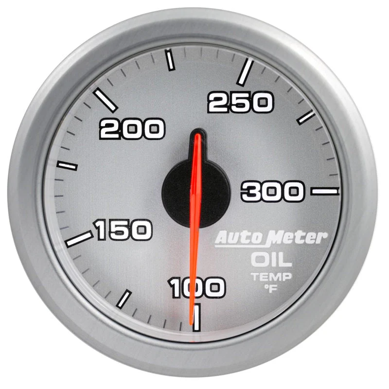 2-1/16" OIL TEMP, 100-300 °F, AIR-CORE, AIRDRIVE, SILVER