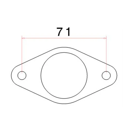 SPA TURBO 2 bolt 38mm wastegate flange - Image 3