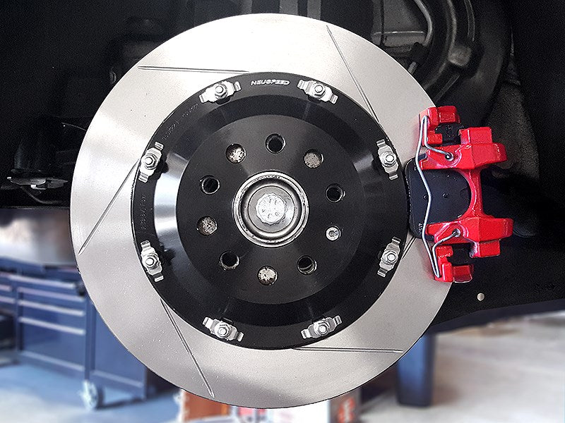 NEUSPEED 2-Piece Floating Brake Rotors Upgrade Kit | Rear 350mm Slotted • MQB - Image 6