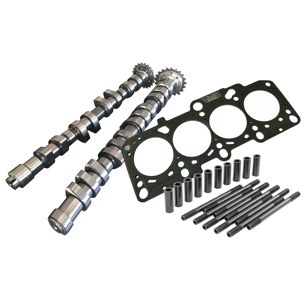 SPA TURBO 252 / 260 High Performance Camshaft set + Set FORGED HEAD STUDS + Decompression MLS head gasket For VW/AUDI 1.8L 20V
