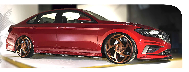 Air Design Mk7 Jetta Side Skirt Set - Image 3