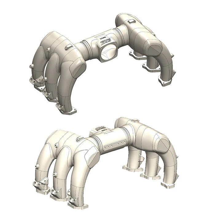 SPA TURBO Aluminum Intake Manifold and Plenum upgrade for Porsche 911 997.1 Turbo/GT2 - 6 injectors - Image 7
