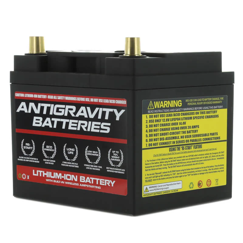 Antigravity Batteries Group 26 Lithium Car Battery w/Re-Start