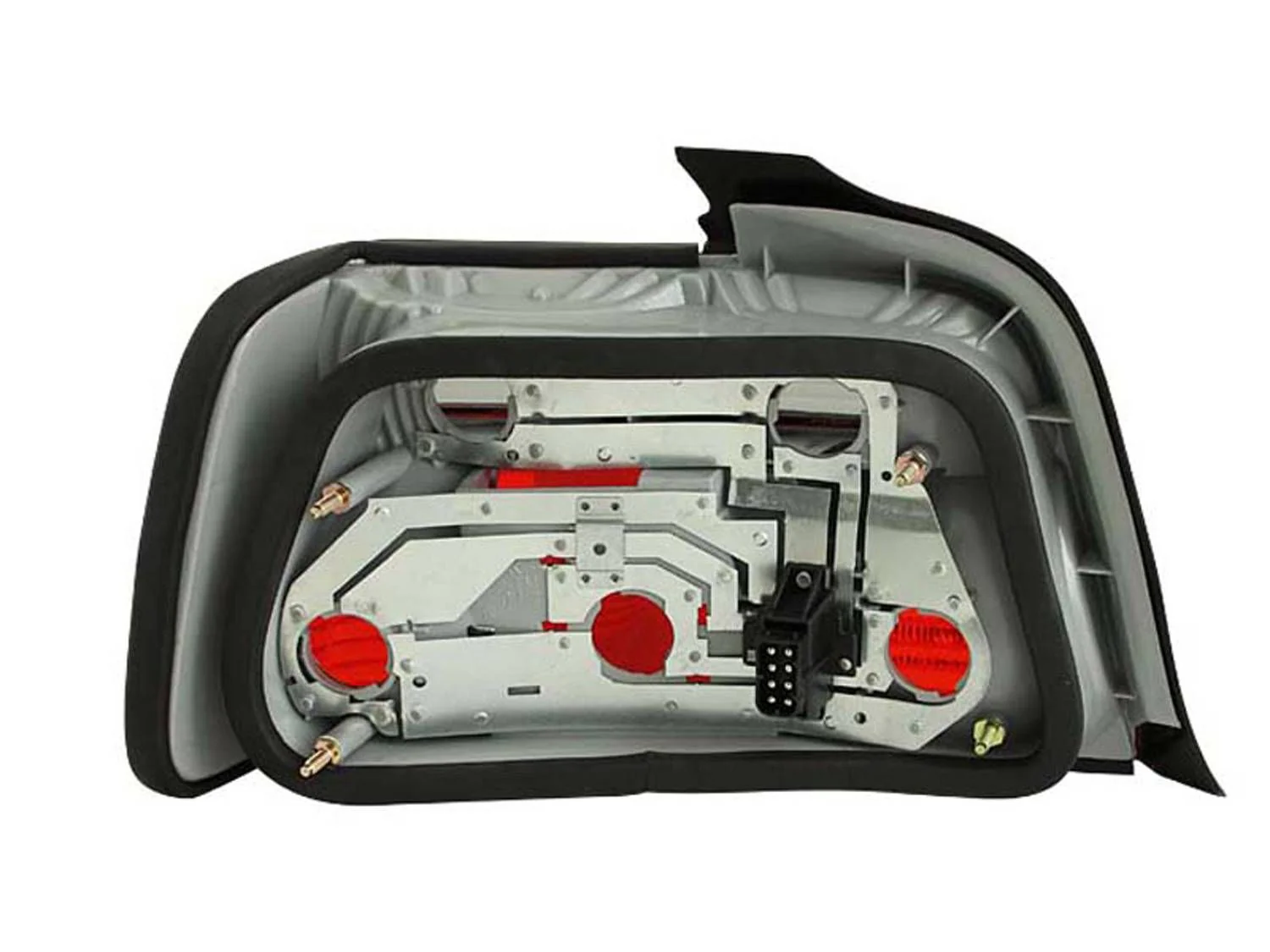 ANZO BMW E36 3-Series 4-Door Red/Smoked Taillights - Image 2