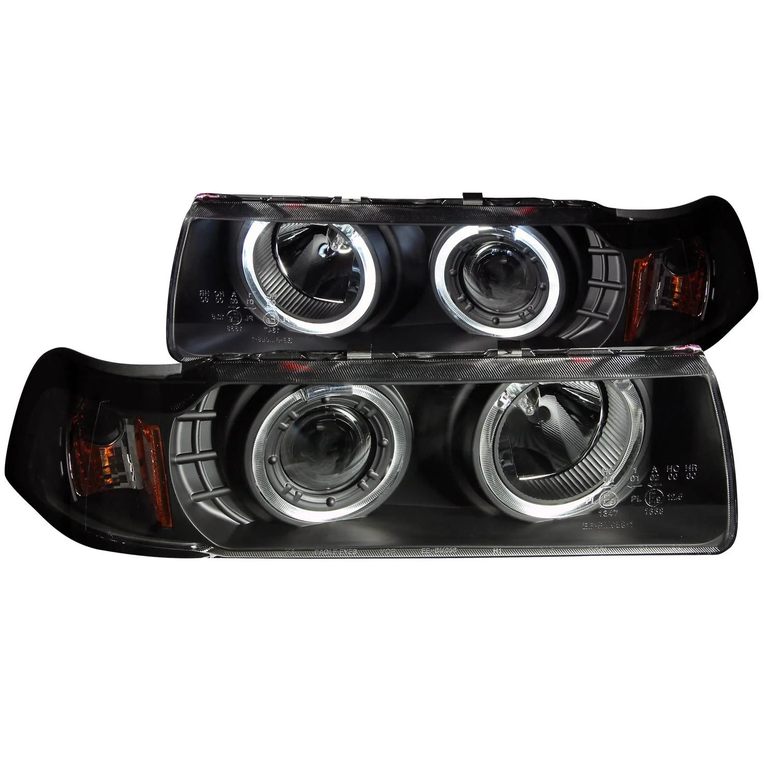 ANZO BMW E36 3-Series (4-Door) Projector Headlights w/ LED Halo