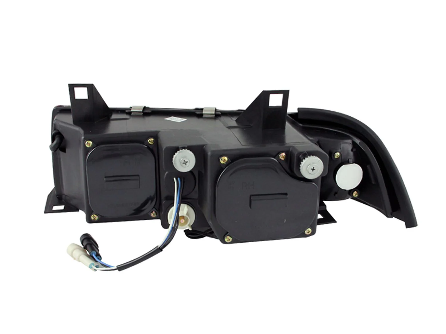 ANZO BMW E36 3-Series (4-Door) Projector Headlights w/ LED Halo - Image 2