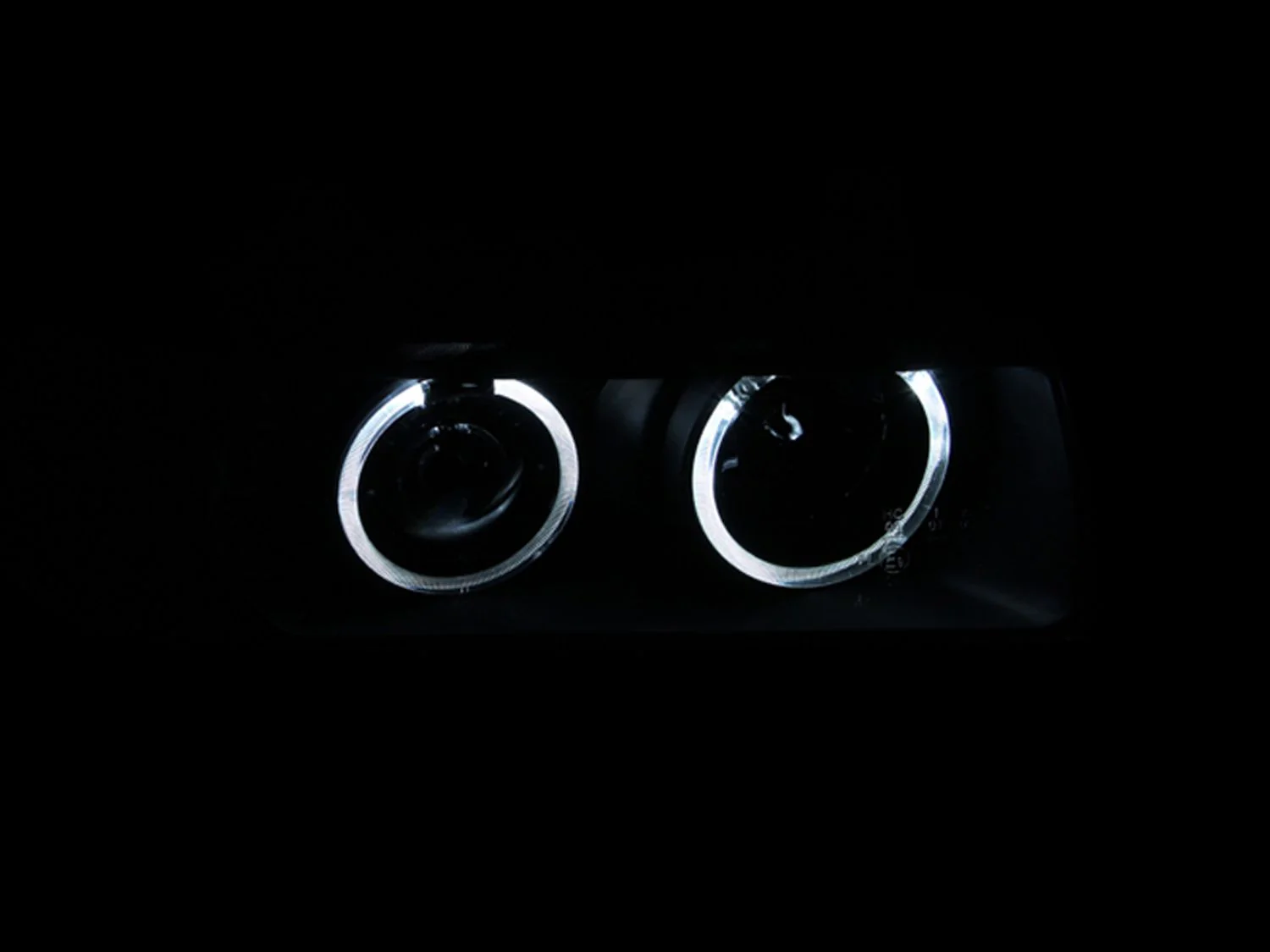 ANZO BMW E36 3-Series (4-Door) Projector Headlights w/ LED Halo - Image 3