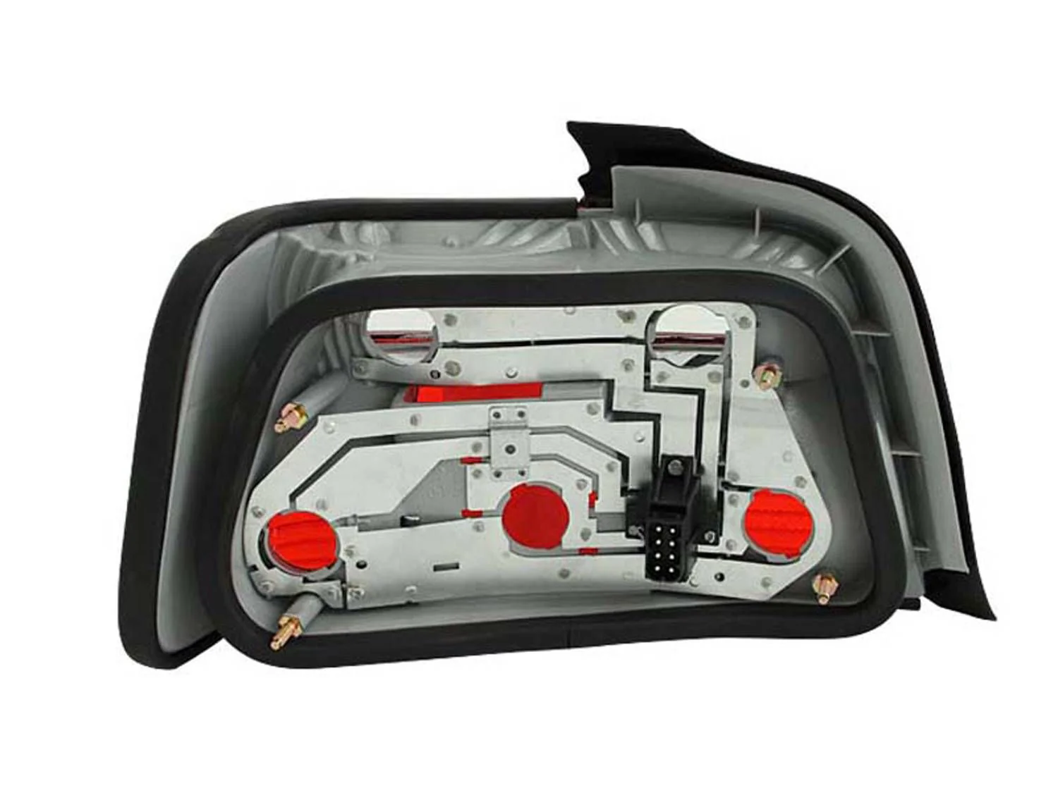 ANZO BMW E36 3-Series 4-Door Red/Clear Taillights - Image 2