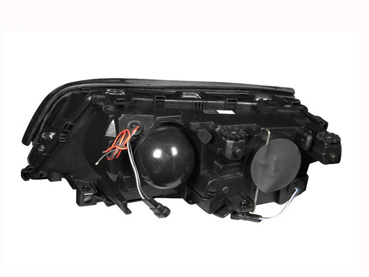 ANZO BMW E46 3-Series 4-Door Projector Headlights w/ LED Halo - Image 2