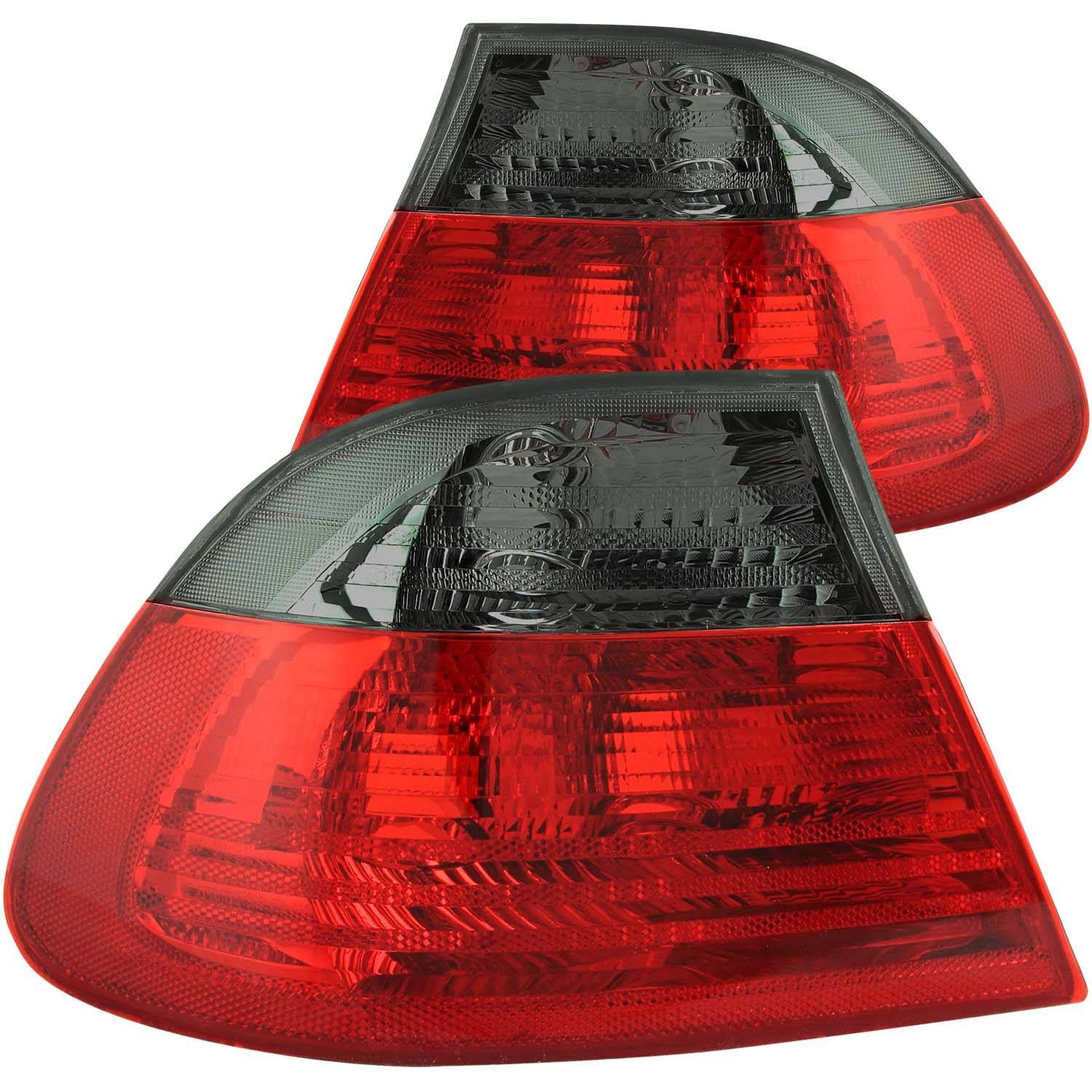 ANZO BMW E46 3-Series Coupe Outer Taillights Red/Smoked