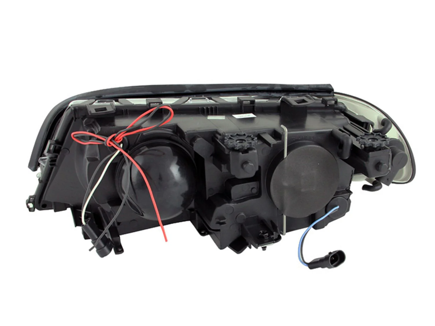 ANZO BMW E46 3-Series 2-Door Projector Headlights w/ LED Halo - Image 2