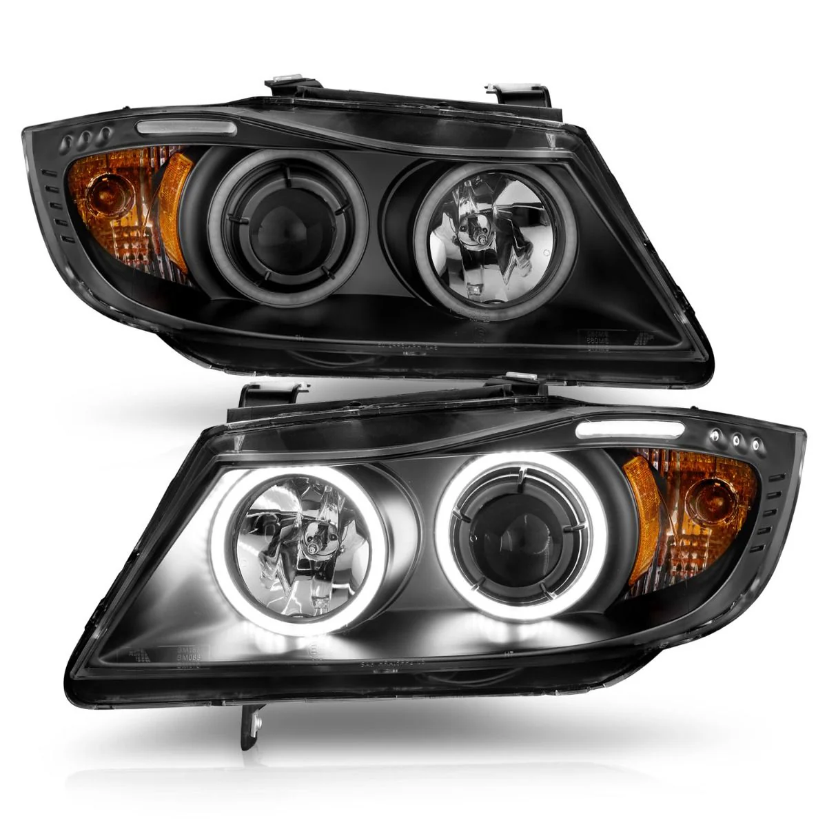ANZO BMW E90 3-Series Projector Headlights w/ LED Halo
