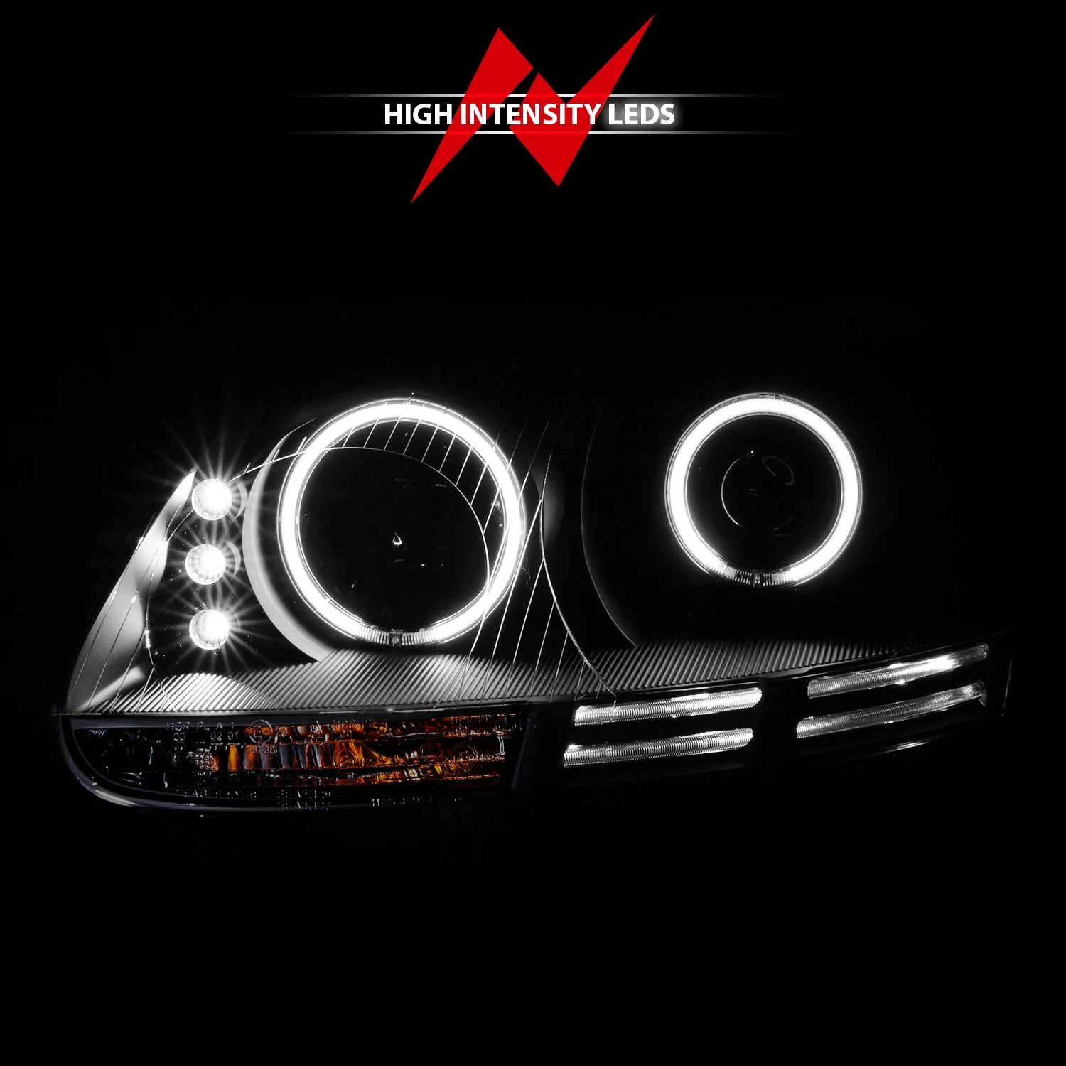 ANZO VW MK5 Jetta/GTI/Rabbit Projector Headlights w/ Halo - Image 6