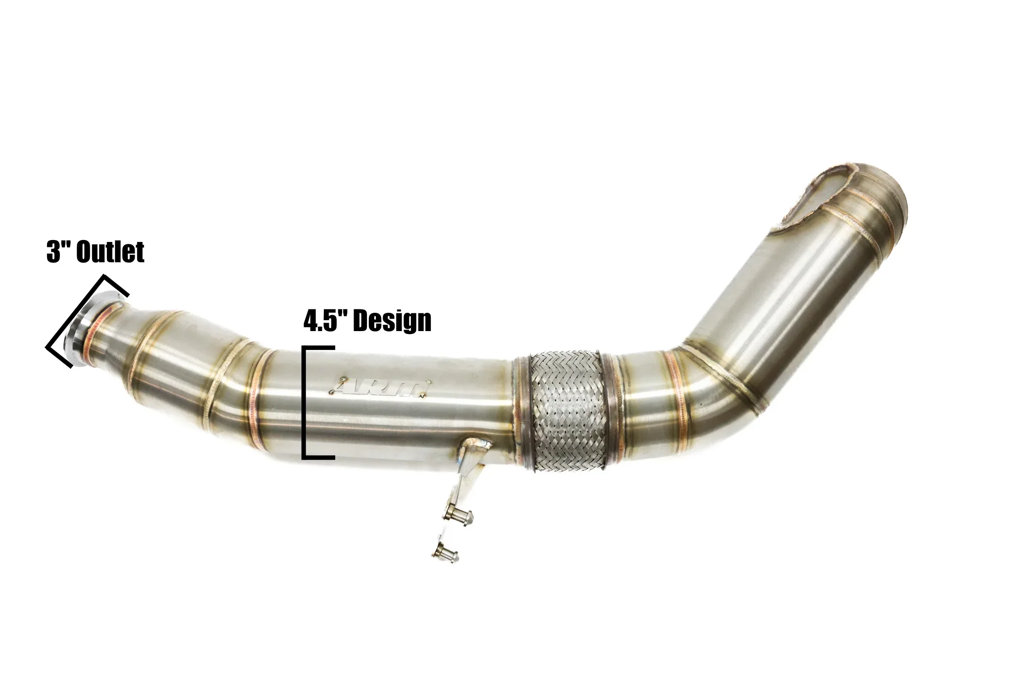 ARM Motorsports 4.5" Downpipe - VW/Audi MQB 2.0T (FWD) - Image 2