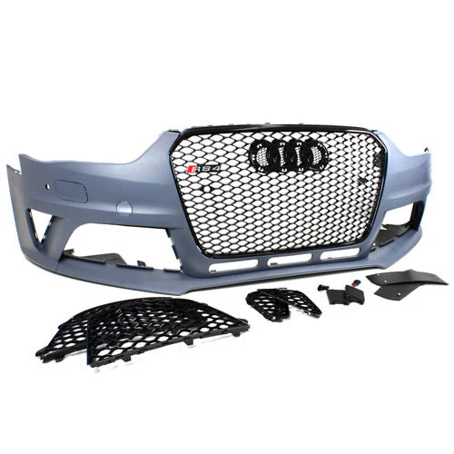 Audi A4/S4 B8.5 Front Bumper - RS4 Style - Black Grill