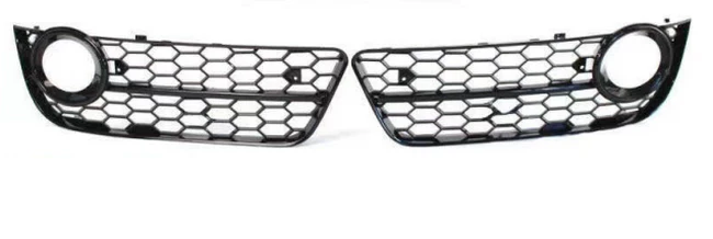 Audi A5 NON S-Line B8 RS5 Style Black Fog Light Grilles w/ Black Trim -Pre-Facelift