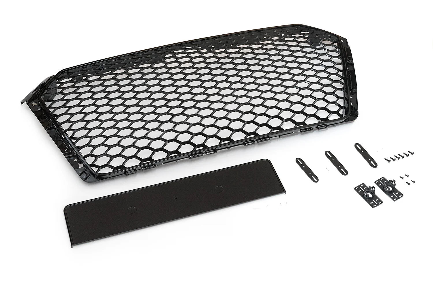 Audi B9 Black Optic Honeycomb RS Style Grille (non-S/S-line)