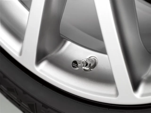 Audi Valve Stem Caps with Audi Rings Logo