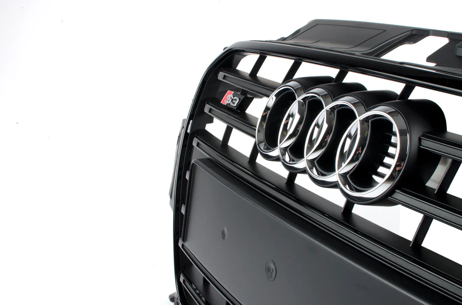AUDI OEM Euro S3 Black Optik Grille - Pre-Facelift for Cars with Adaptive Cruise Control - CLEARANCE - Image 5