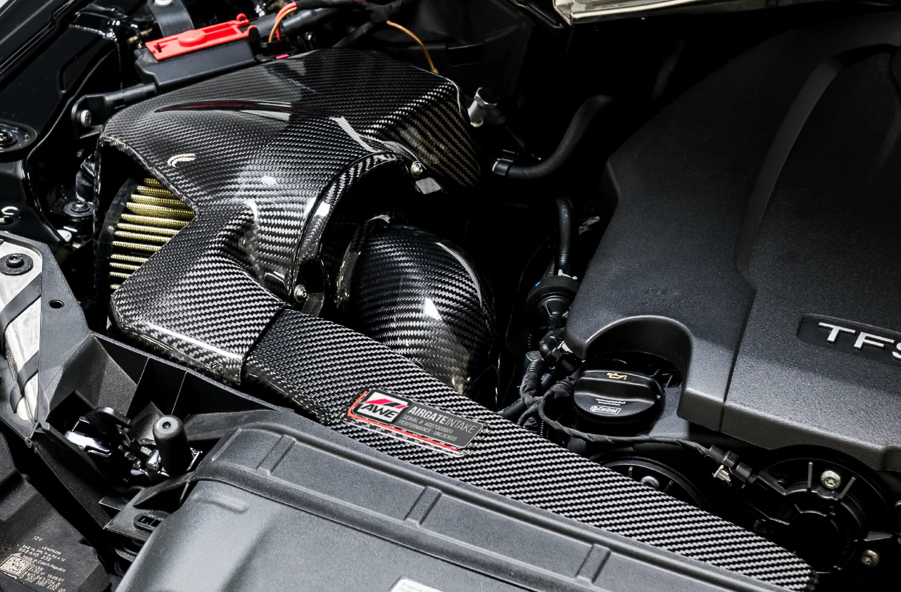 AWE AirGate™ Carbon Fiber Intake for Audi B9 A4 / A5 2.0T - With Lid - Image 4