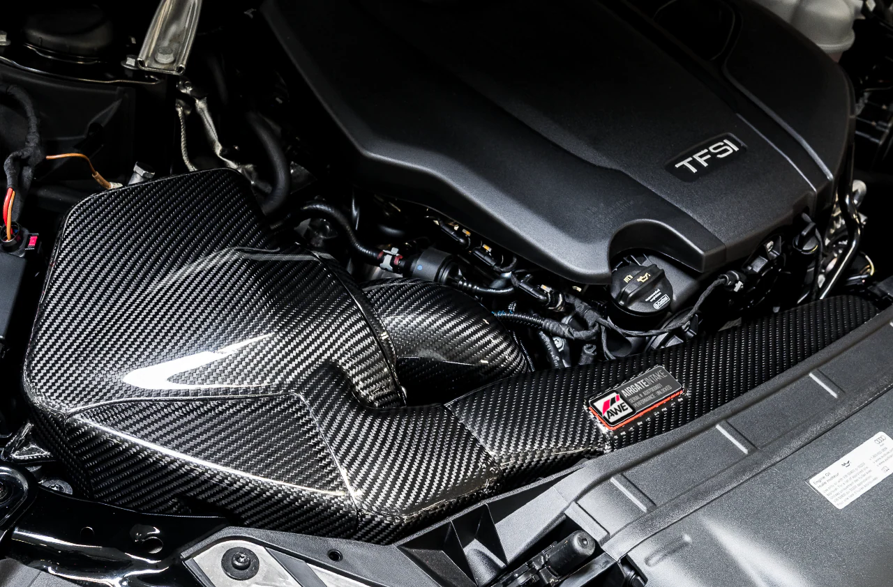 AWE AirGate™ Carbon Fiber Intake for Audi B9 A4 / A5 2.0T - With Lid - Image 6