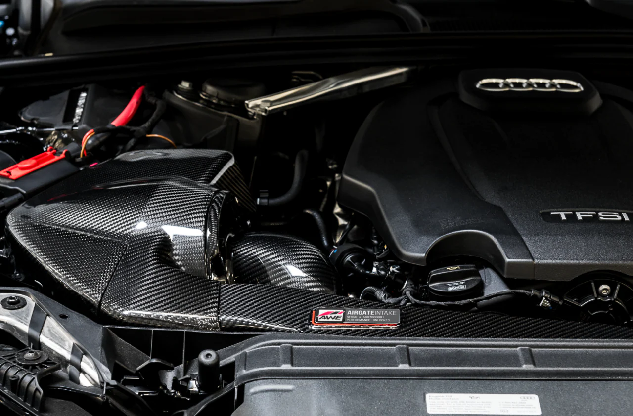 AWE AirGate™ Carbon Fiber Intake for Audi B9 A4 / A5 2.0T - With Lid - Image 7