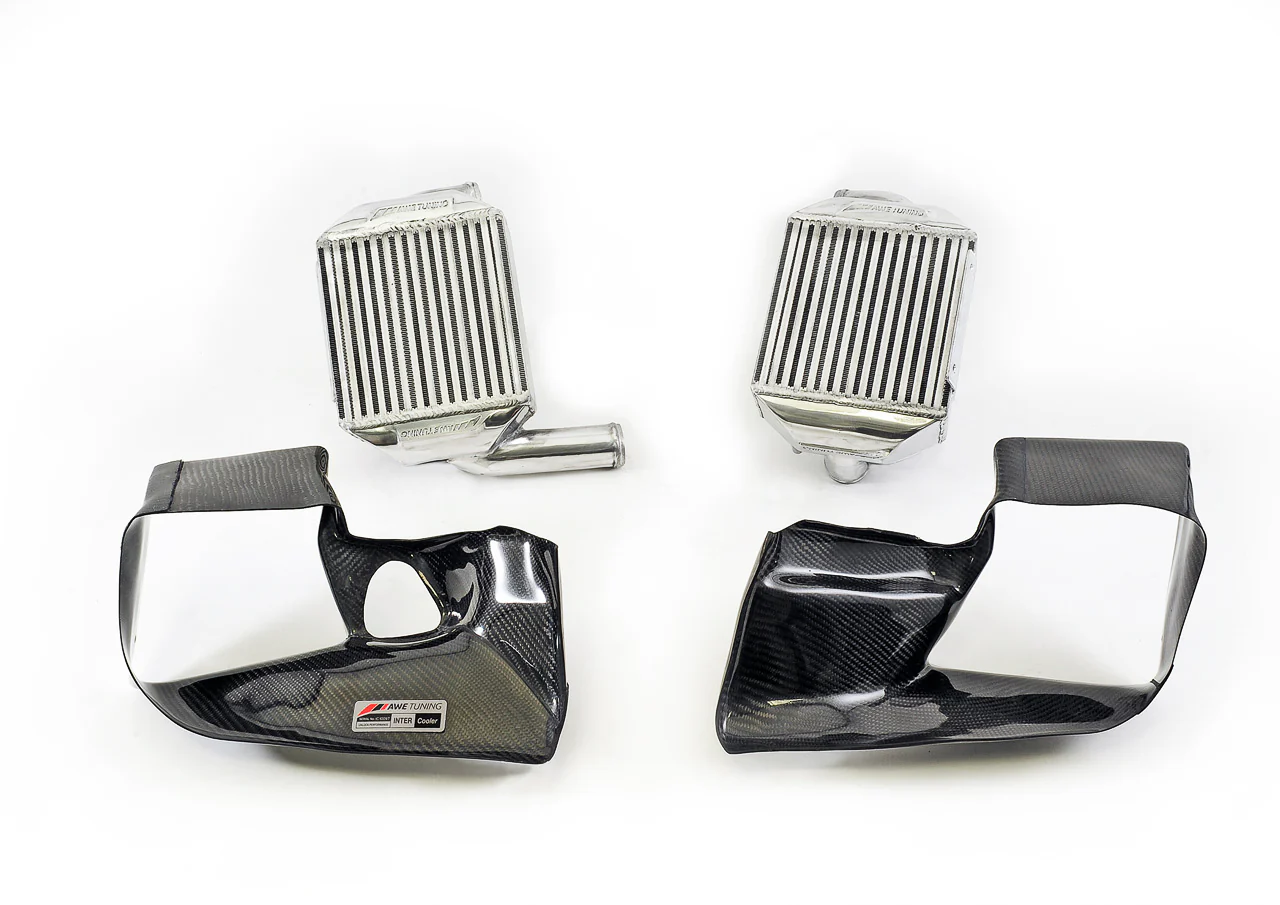 AWE Performance Intercooler Kit for Audi 2.7T (B5 S4 & C5 A6)- w/ Carbon Fiber Shrouds