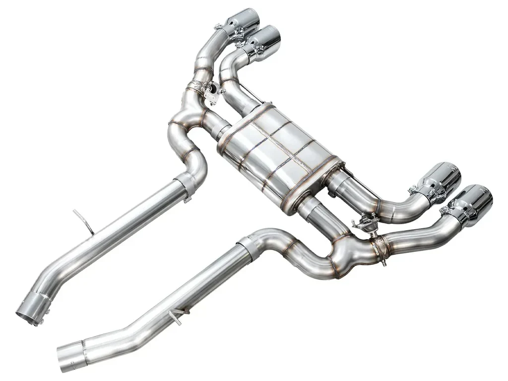AWE SwitchPath™ Axle-back Exhaust for BMW F97 X3M AWD - Chrome Silver Tips - Image 2
