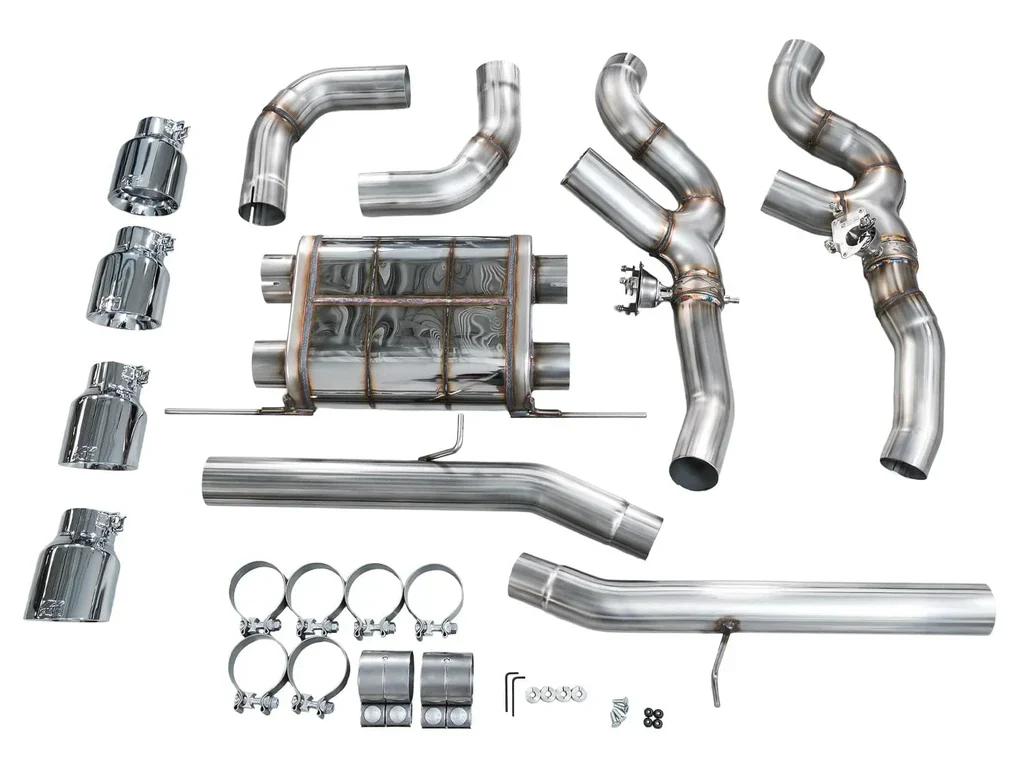 AWE SwitchPath™ Axle-back Exhaust for BMW F97 X3M AWD - Chrome Silver Tips - Image 4