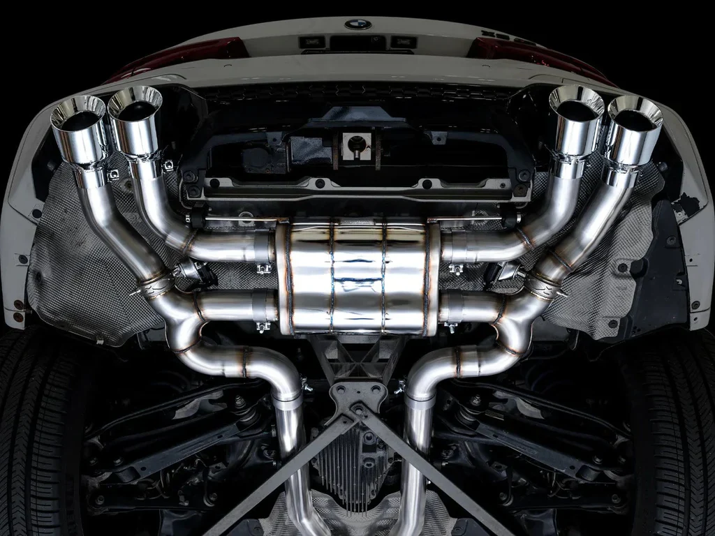 AWE SwitchPath™ Axle-back Exhaust for BMW F97 X3M AWD - Chrome Silver Tips - Image 6