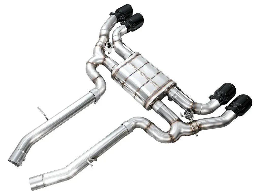 AWE SwitchPath™ Axle-back Exhaust for BMW F97 X3M AWD - Diamond Black Tips - Image 2