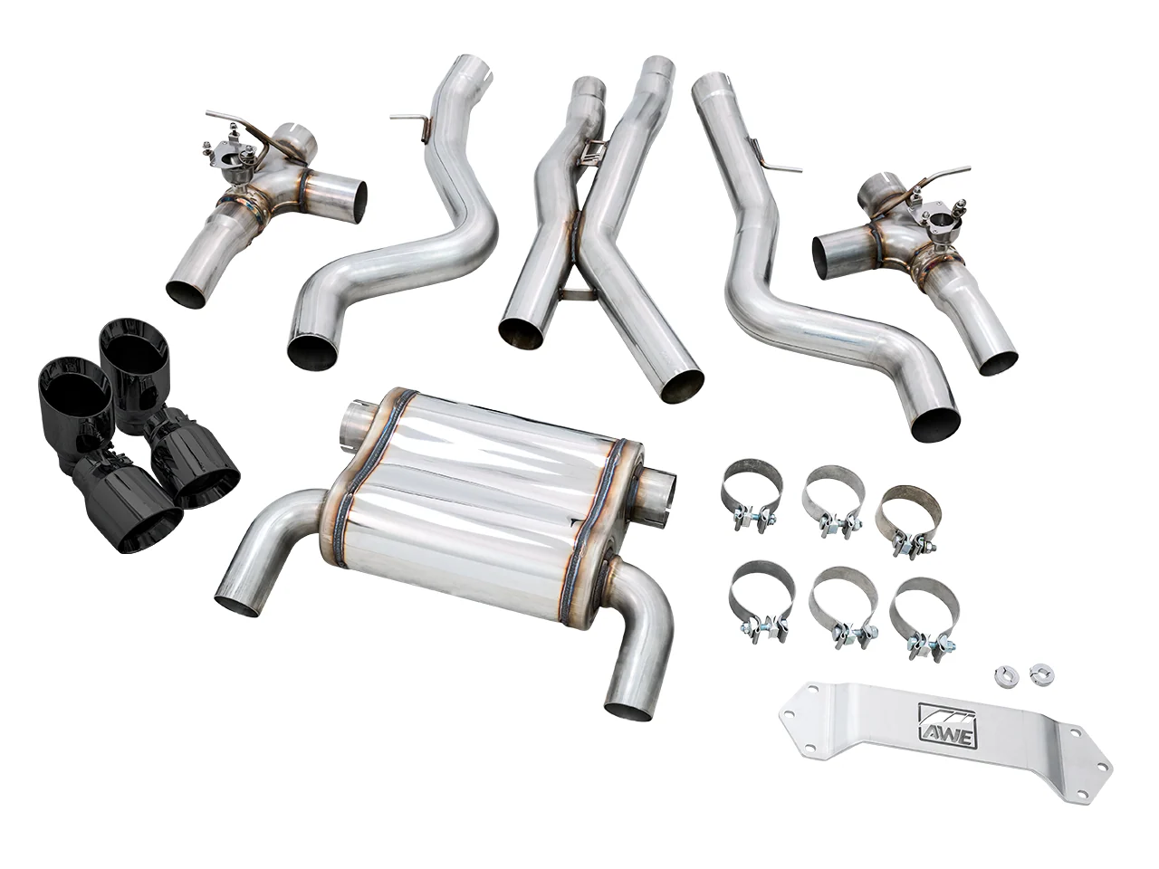 AWE SwitchPath™ Catback Exhaust for BMW F8X M3/M4 - Diamond Black Tips - Image 8