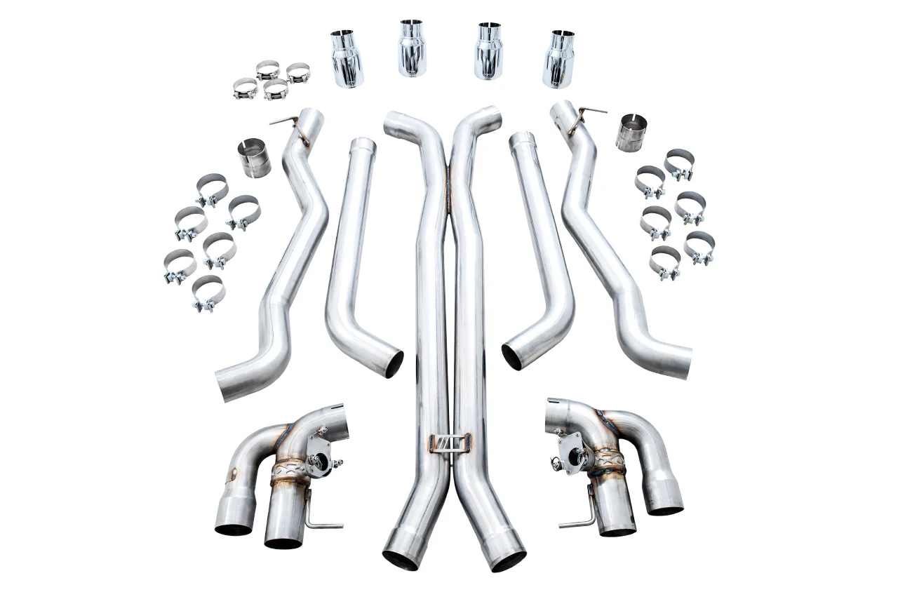 AWE SwitchPath™ Catback Exhaust for BMW F90 M5 - Chrome Silver Tips - Image 3