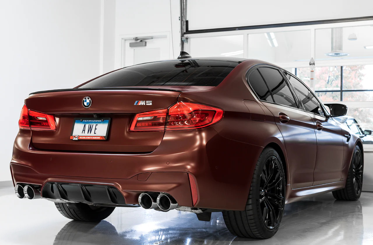 AWE SwitchPath™ Catback Exhaust for BMW F90 M5 - Diamond Black Tips - Image 4
