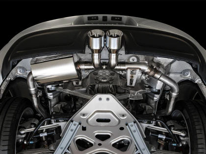 AWE SwitchPath™ Catback Exhaust for Porsche 718 Boxster/Cayman (PSE Only) - Chrome Silver Tips - Image 4
