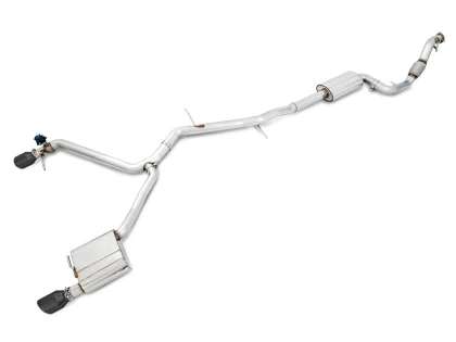 AWE SwitchPath™ Exhaust for Audi B9 A4 (Dual Outlet) - Diamond Black Tips