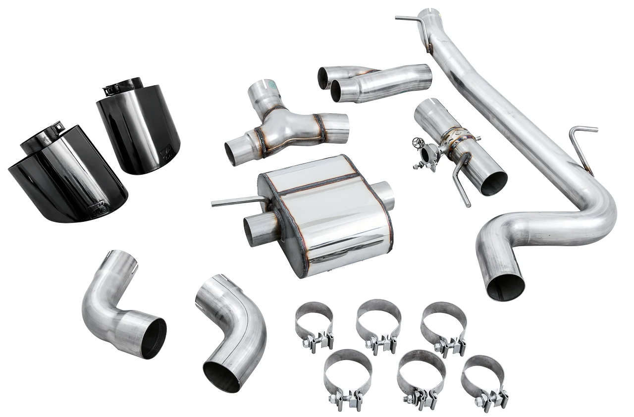 AWE SwitchPath™ Exhaust for Audi MK3 TT RS - Diamond Black RS-style Tips - Image 3