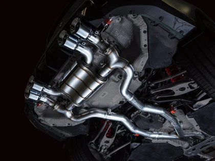 AWE SwitchPath™ Catback Exhaust for BMW G8x M3/M4 - Chrome Silver Tips - Image 5