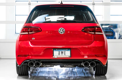 AWE SwitchPath™ Exhaust for VW MK7.5 Golf R - Chrome Silver Tips - Image 4