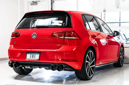 AWE SwitchPath™ Exhaust for VW MK7.5 Golf R - Diamond Black Tips - Image 2