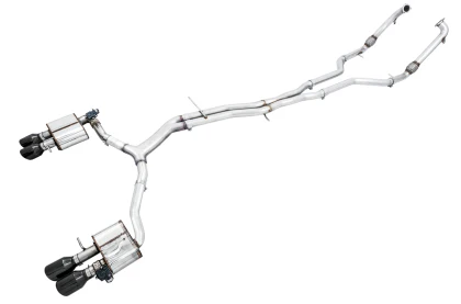 AWE SwitchPath™ Exhaust (Non-Resonated) for Audi B9 S5 Sportback - Diamond Black Tips