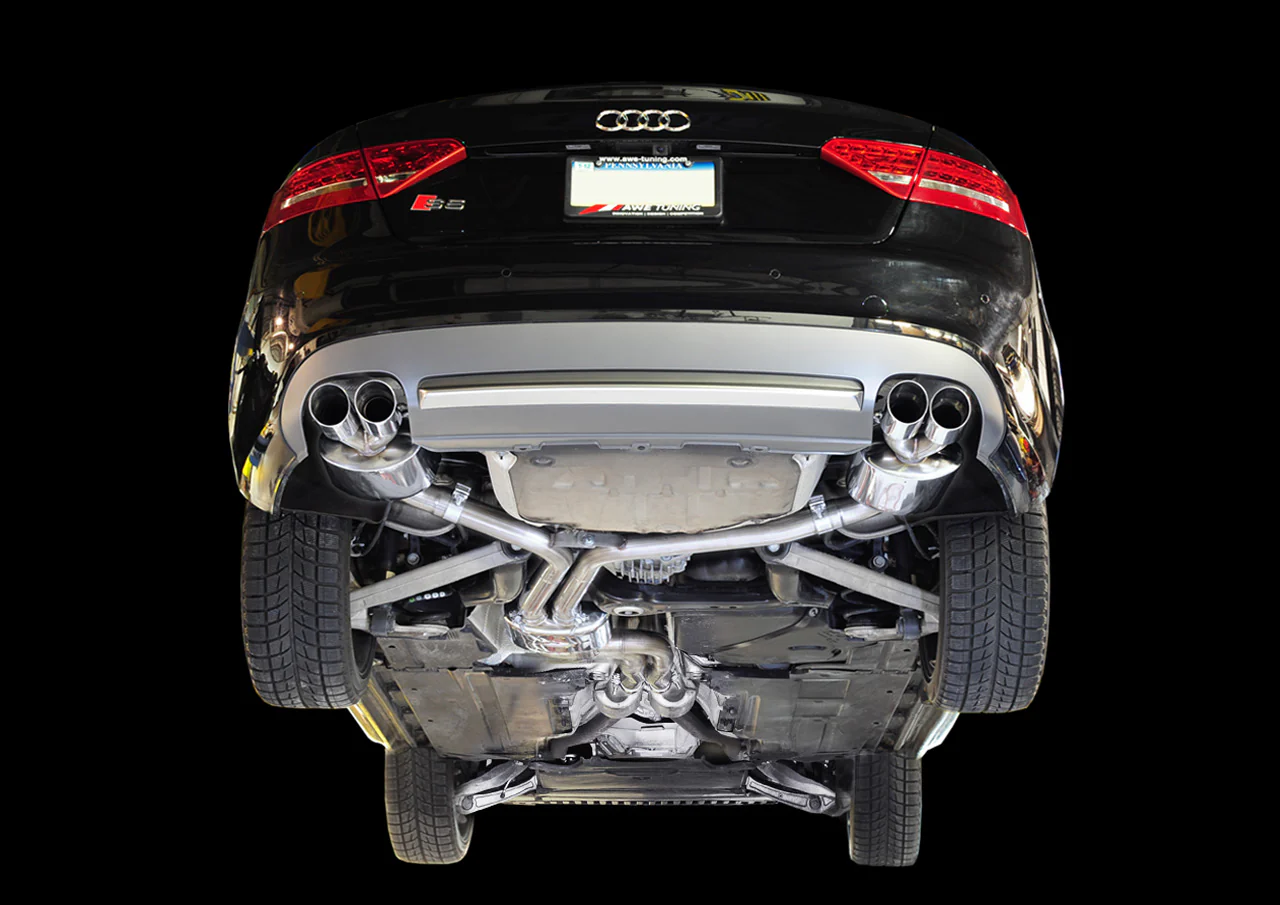 AWE Touring Edition Exhaust for Audi B8.5 S5 3.0T - Chrome Silver  Tips (90mm)
