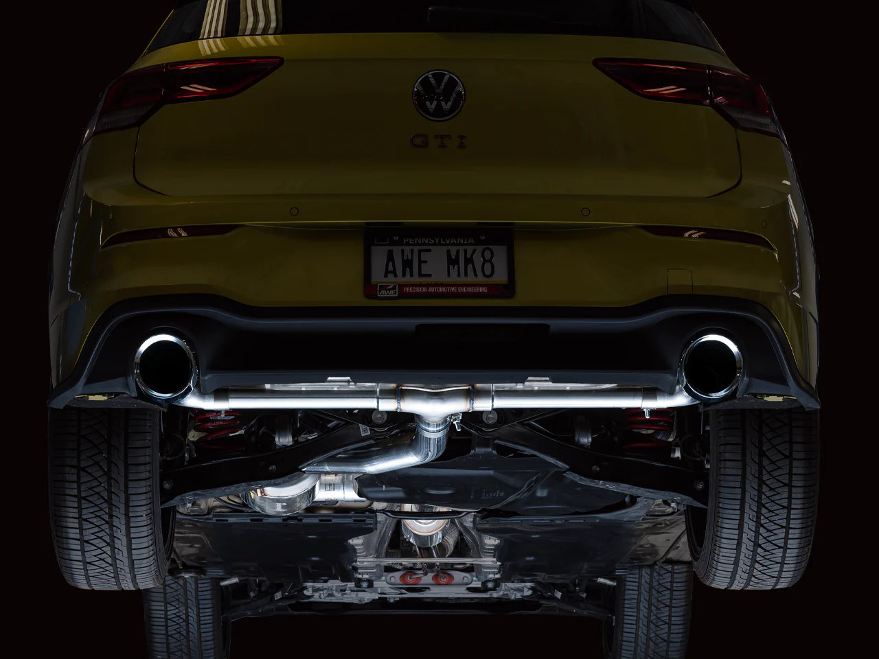 AWE Touring Edition Exhaust for VW MK8 GTI - Chrome Silver Tips - Image 19