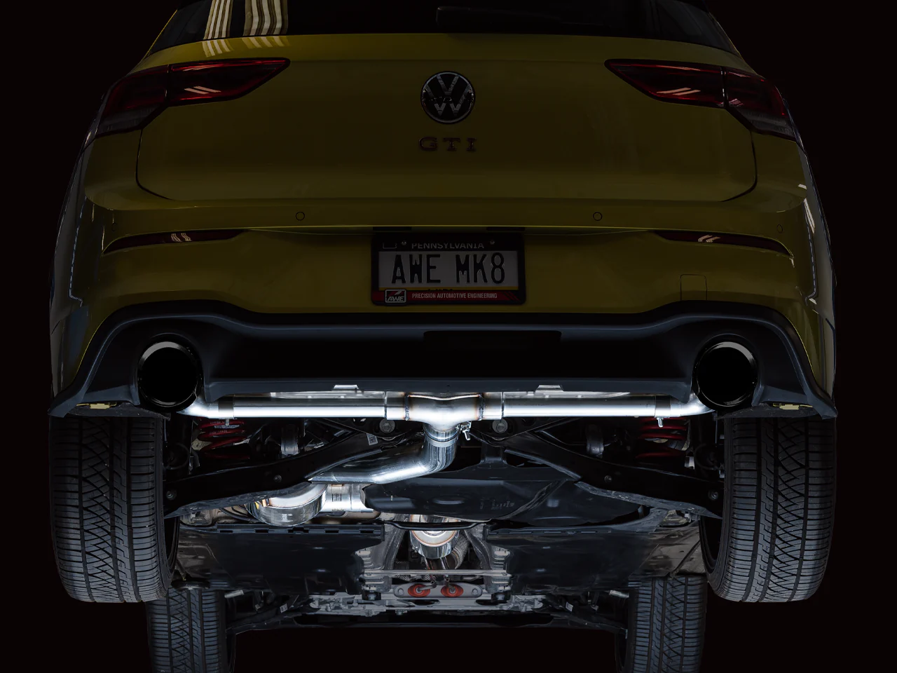 AWE Touring Edition Exhaust for VW MK8 GTI - Diamond Black Tips - Image 7