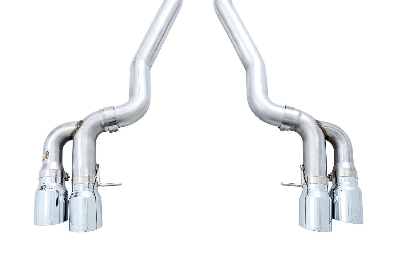 AWE Track Edition Axleback Exhaust for BMW F90 M5 - Chrome Silver Tips - Image 4