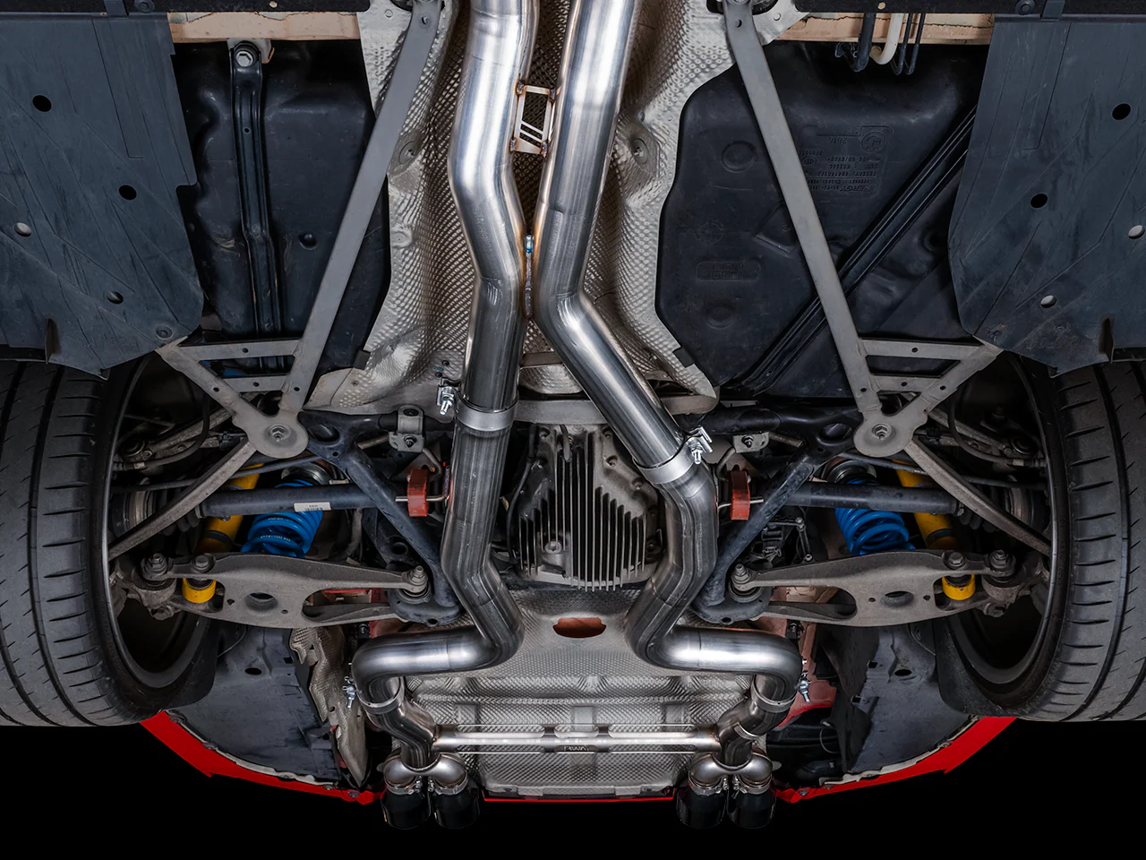 AWE Track Edition Catback Exhaust for BMW F8X M3/M4 - Chrome Silver - Image 4