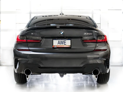 AWE Track Edition Catback Exhaust for BMW G2X 330i/430i - Chrome Silver - Image 12