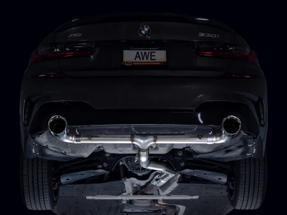 AWE Track Edition Catback Exhaust for BMW G2X 330i/430i - Chrome Silver - Image 7